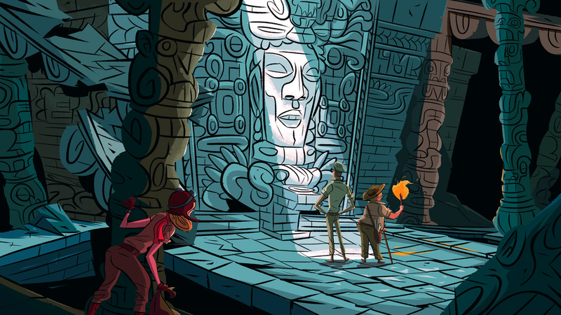 Illustration for article titled Play The Cave. You'll See Awesome Art Like This.